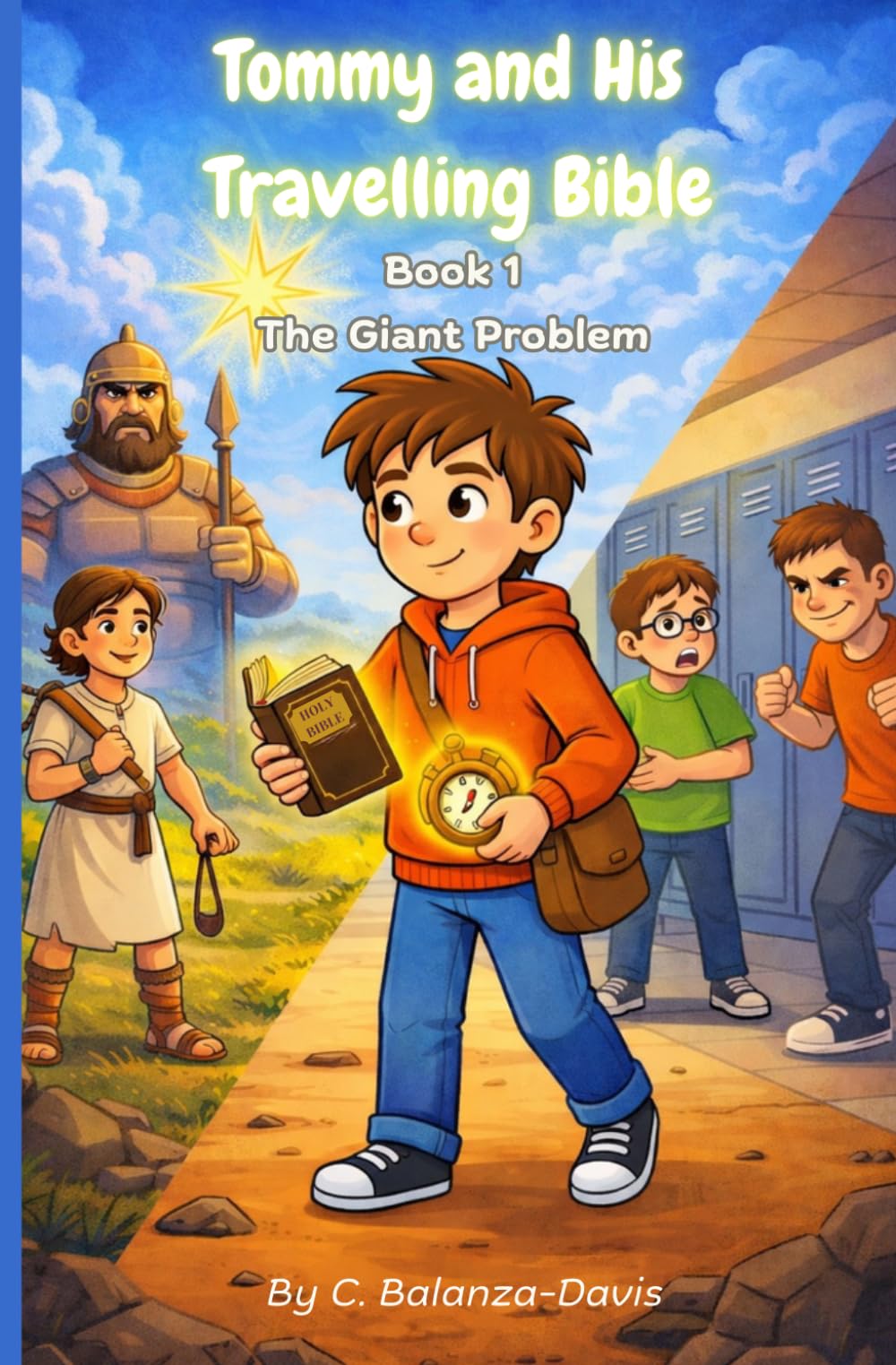 Tommy and His Travelling Bible: Book 1 Tommy and the Giant Problem - with activities and colouring pages!