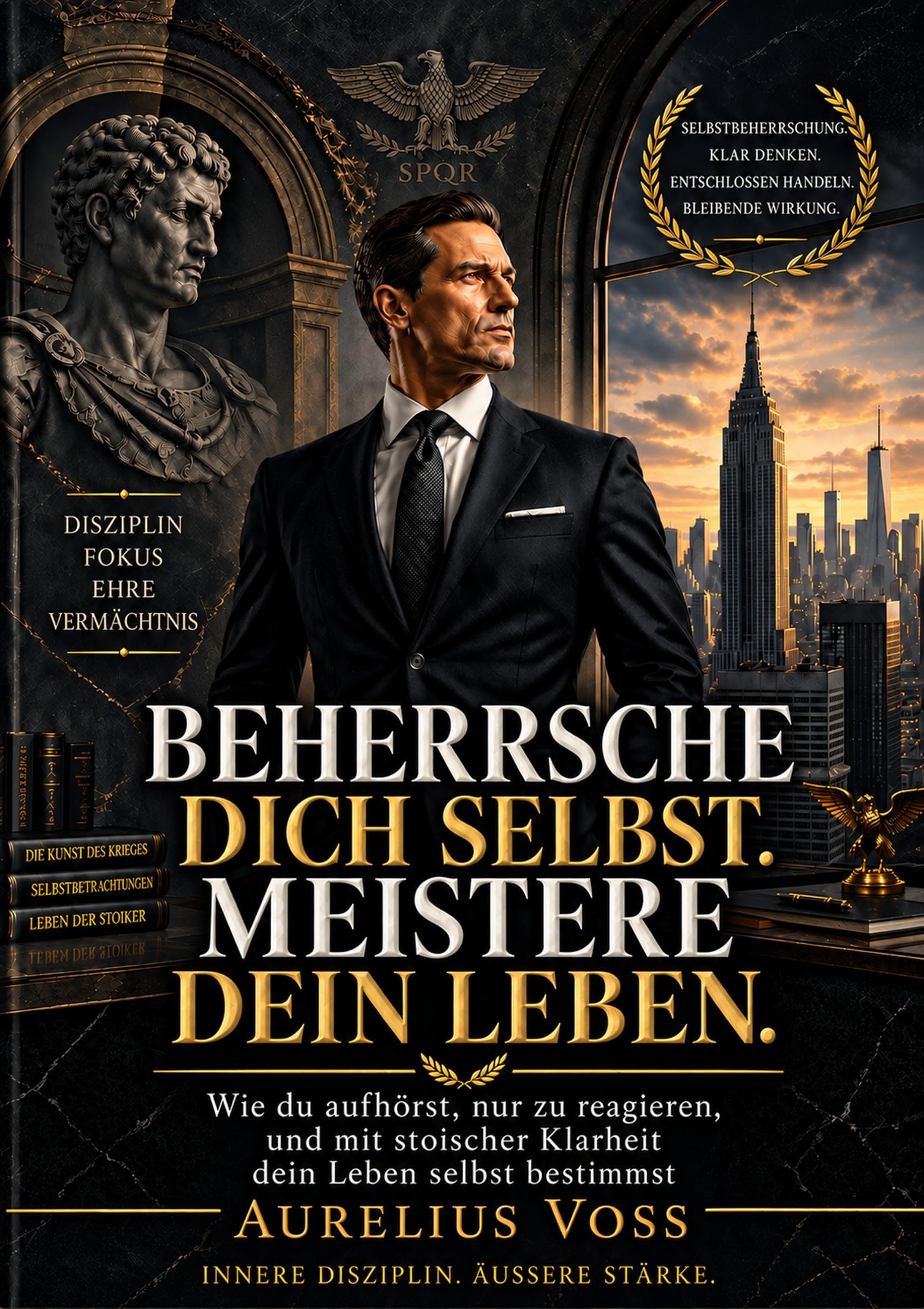 BEHERRSCHE DICH SELBST. MEISTERE DEIN LEBEN.: Wie du aufhörst, nur zu reagieren, und mit stoischer Klarheit dein Leben selbst bestimmst (German Edition)
